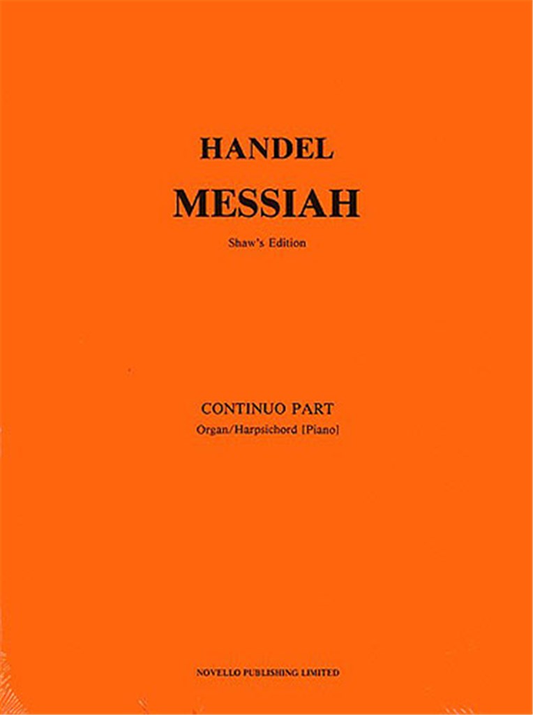 Messiah (Watkins Shaw) - Continuo/